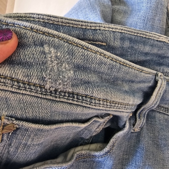 Seven7 Jeans Size 24‎ Stars and Seven Back Pocket Straight Leg High Rise - Picture 13 of 17